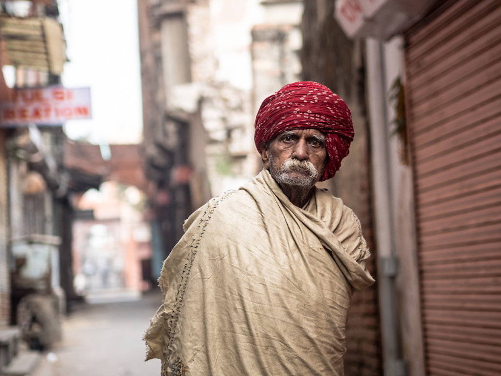 And he wore a red Turban, Pink City - Jaipur - Rajasthan