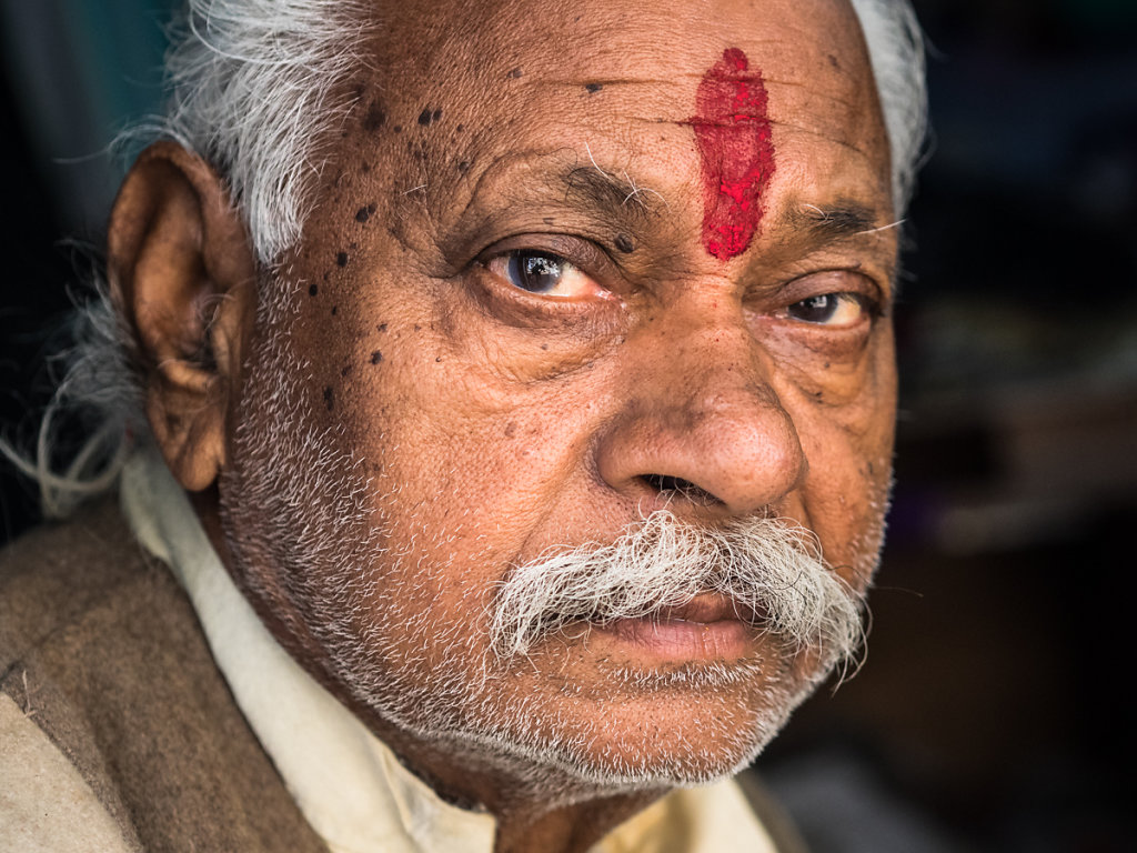 Man with religious paint on forehead, Jodhpur - Rajasthan